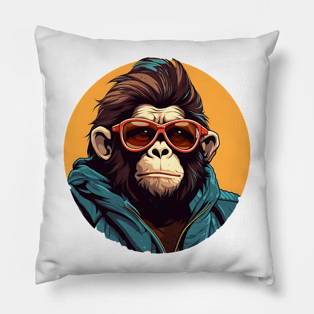 Life's a jungle, embrace your inner monkey Pillow by Printashopus