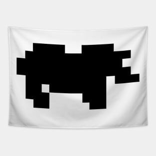 hino animal sillhouette pixel. Tapestry