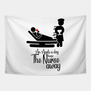 An Apple A Day Keeps The Nurse Away Tapestry