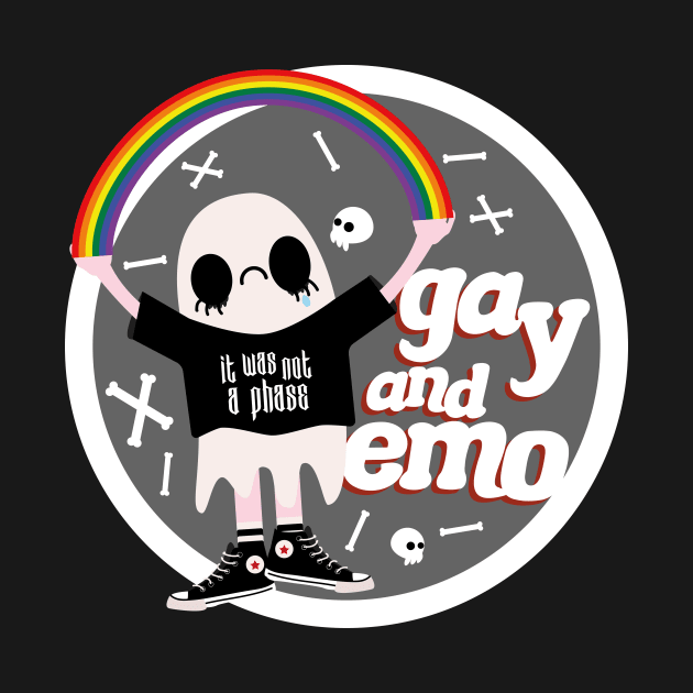 Gay and Emo Badge by rachelaranha