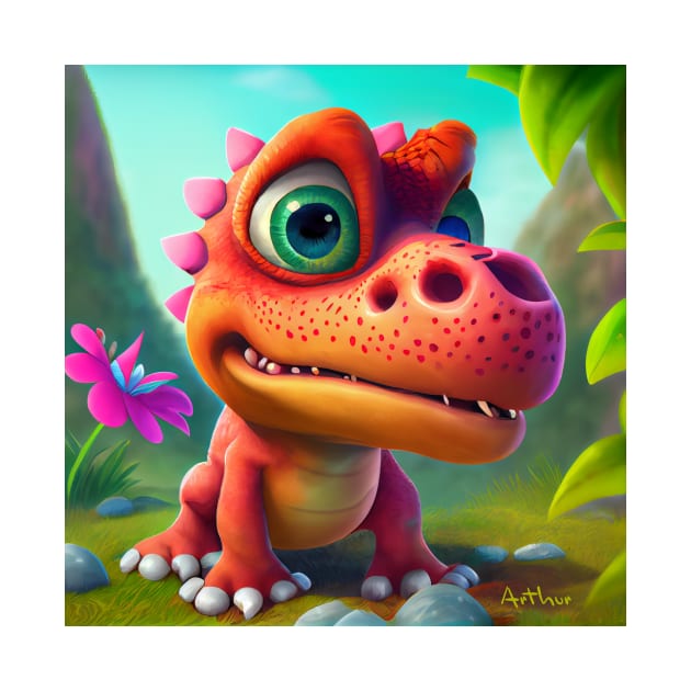 Baby Dinosaur Dino Bambino - Arthur by KOTOdesign