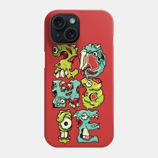 Zombie Letter Illustration Phone Case