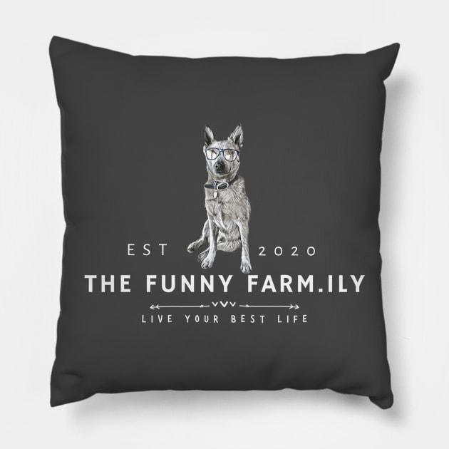 Live Like Tater Tot at the Funny Farmily Pillow by The Farm.ily