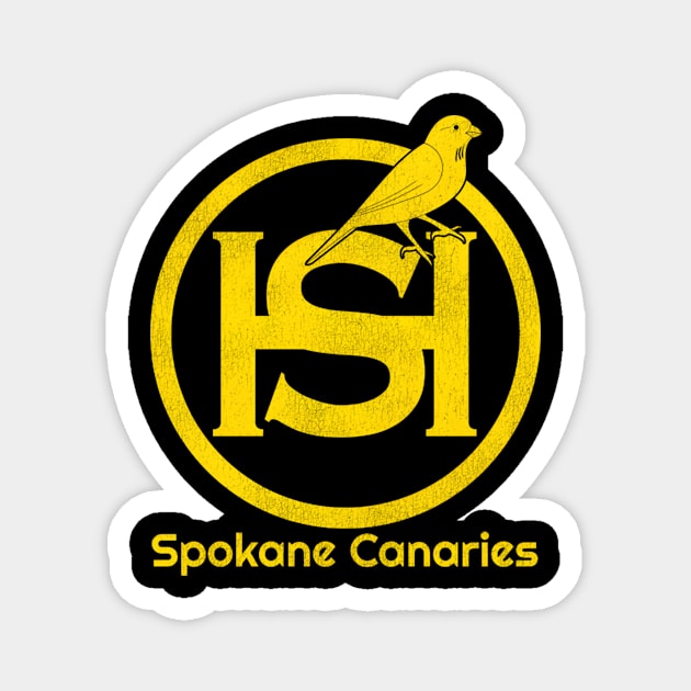 Spokane Canaries Hockey Team Magnet by HypeRamen