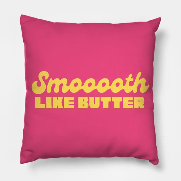 SMOOTH LIKE BUTTER BTS SHIRT KPOP MERCH LYRICS [NOT OFFICIAL MERCH] Pillow by Mirai Designs