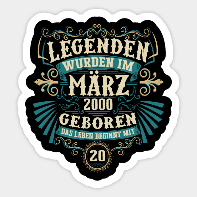 2000 Geboren 20 Jahre Alt Zur Perfektion Gereift Alles Gute Zum