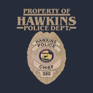 Property of Hawkins Police Dept. - Gold T-Shirt
