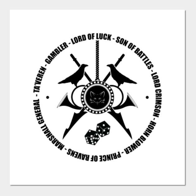 Mat Cauthon Emblem Black Wheel Of Time Posters And Art Prints Teepublic