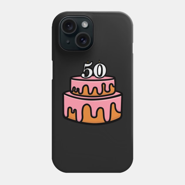 Happy 50 Phone Case by christiwilbert