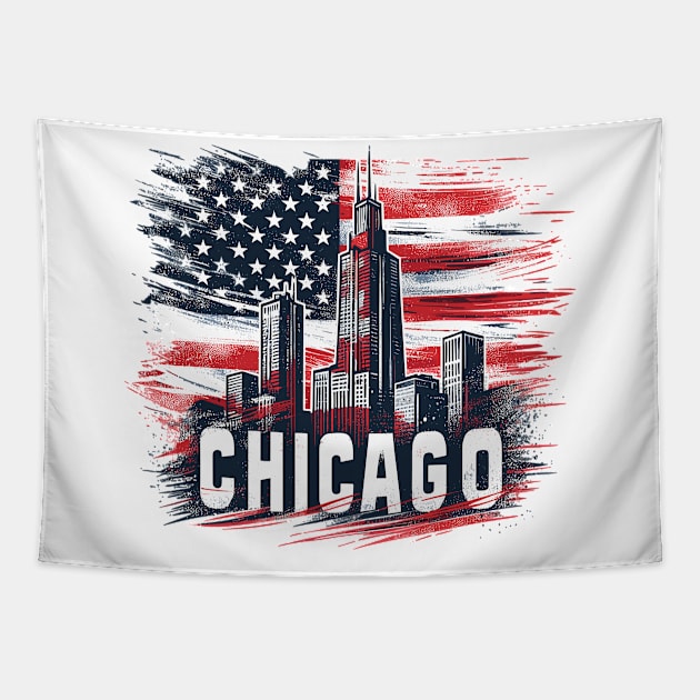 Chicago Tapestry by Vehicles-Art