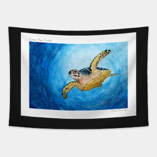 Green Sea Turtle Tapestry