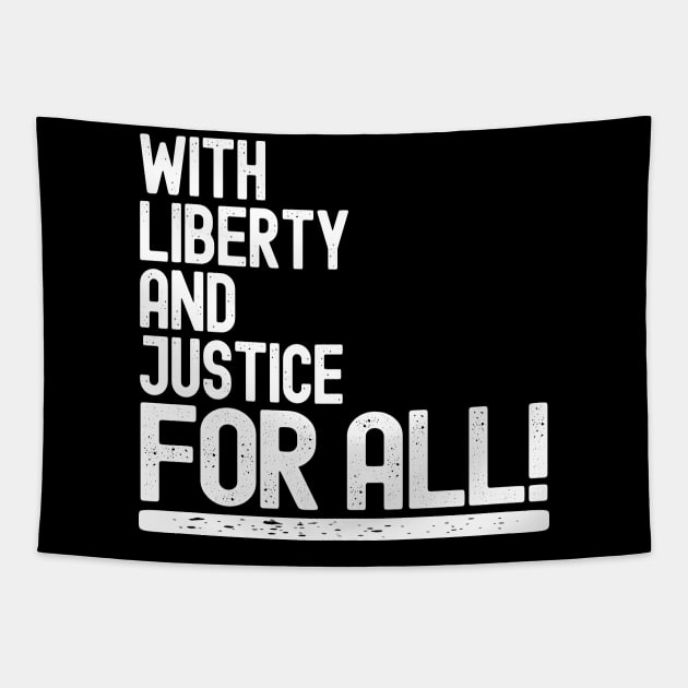 With Liberty And Justice For All Tapestry by Etopix