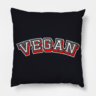 Vegan College Typography Pillow