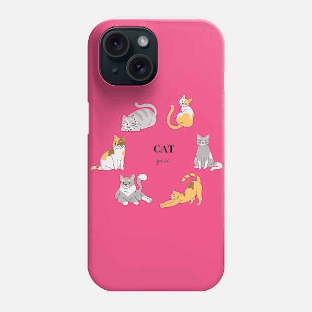 CAT person - cat lover Phone Case by AestheticLine