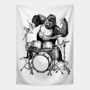 SEEMBO Gorilla Playing Drums Drummer Drumming Musician Band Tapestry