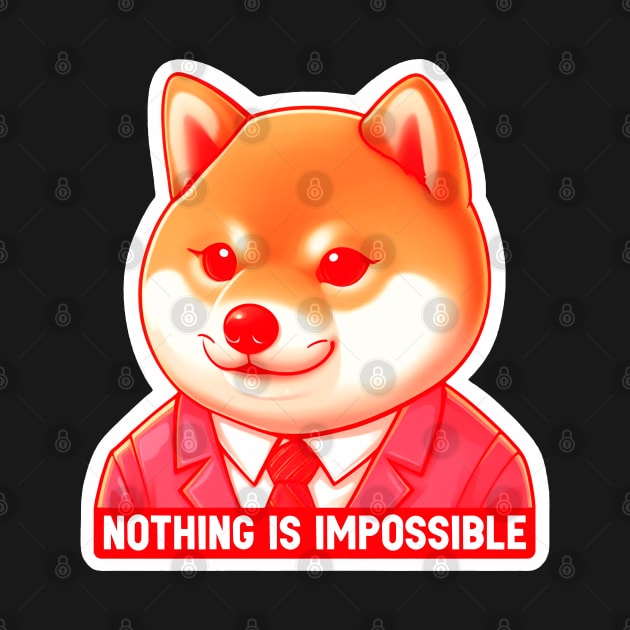 Nothing Is Impossible Shiba Inu by Plushism