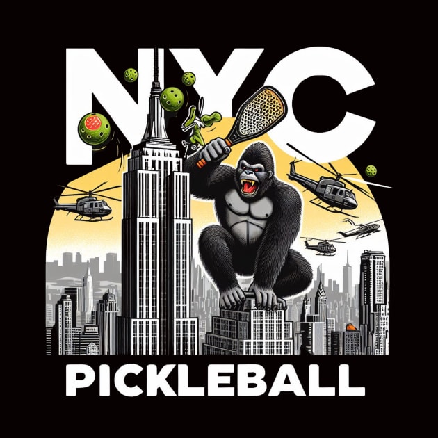 NYC New York Pickleball King Kong ESB Design by Battlefoxx Living Earth