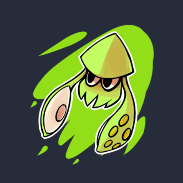 Splatoon Squid Green Green TShirt TeePublic