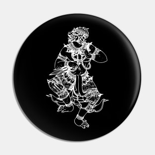 Hanuman Spiritual Abstract Image Pin