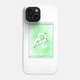 Leo star sign design Phone Case