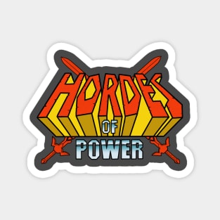 Hordes of Power word logo Magnet