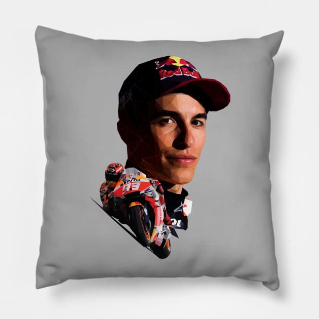 Marquez 93 lowpoly Pillow by pxl_g