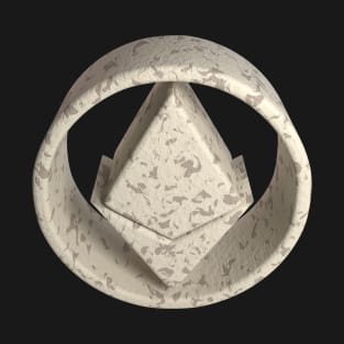 Ethereum - 3D - Chipped T-Shirt