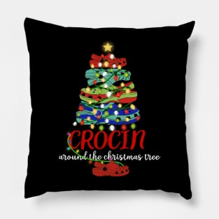 Crocin around the christmas tree Funny Christmas 2020 Gift Pillow