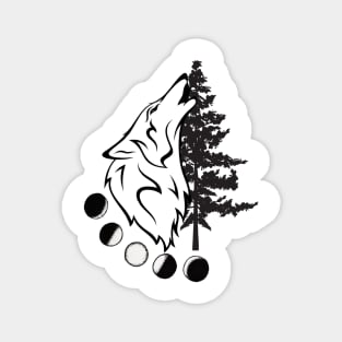 Wolf Howling Magnet