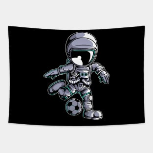 Astronaut Soccer Player Tapestry