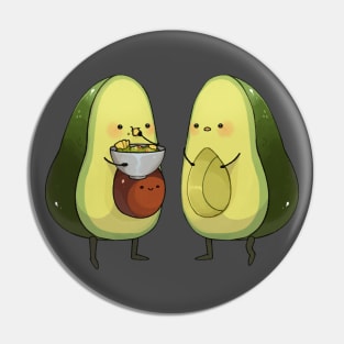 Incredibly Cute Avocado Eating Some Guacamole Pin