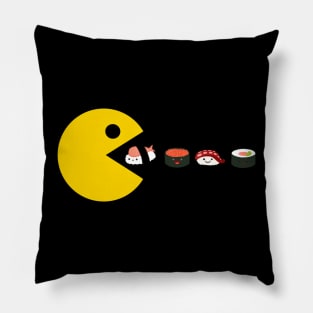 Pac man and sushi Pillow