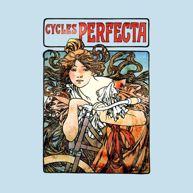 Cycles Perfecta - Alphonse Mucha by The Blue Box