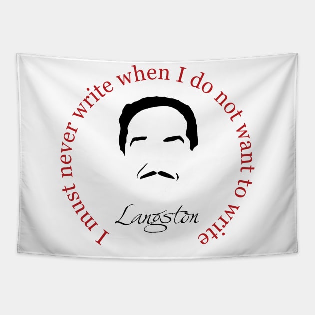 Langston Hughes Book Quote Tapestry by PoetandChef