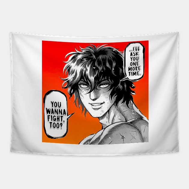Kengan Ashura Tokita Ohma quot You wanna fight? quot Manga Tapestry