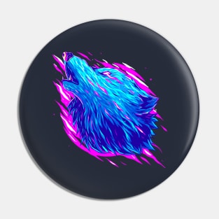 wolf abstract colorful Pin