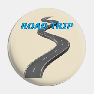 Road Trip Curves Pin