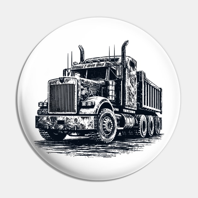 Trailer Truck Pin by Vehicles-Art