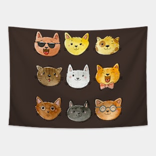 Cats Cats Cats Tapestry