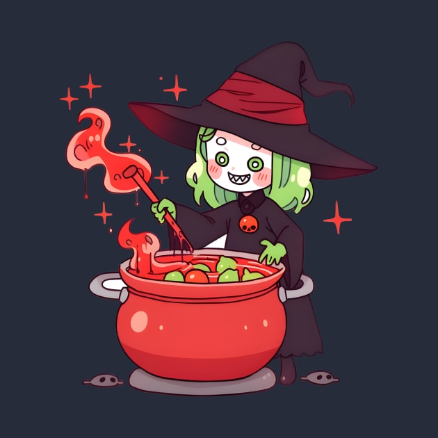 Witch Halloween Tee by ragil_studio