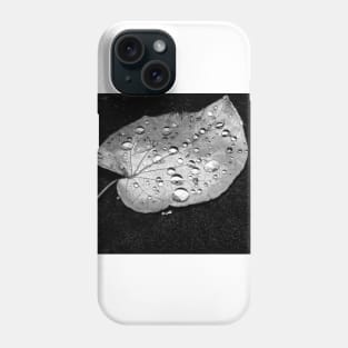 Black and white bubble close up dew Phone Case