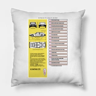 RELIANT SCIMITAR GTE - brochure Pillow