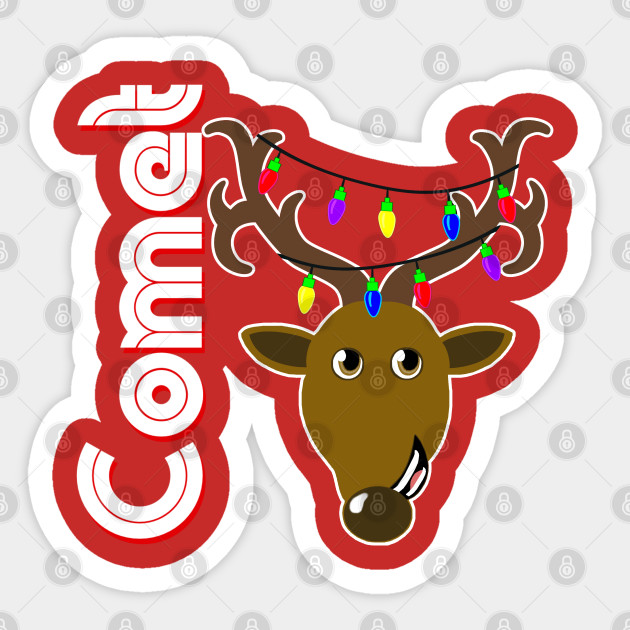 Family Christmas Photo Comet Design Christmas Gift Ideas Sticker Teepublic Uk