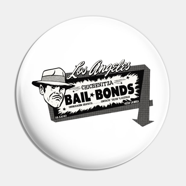 Vintage Mexican Los Angeles Bail Bonds Pin by Kujo Vintage