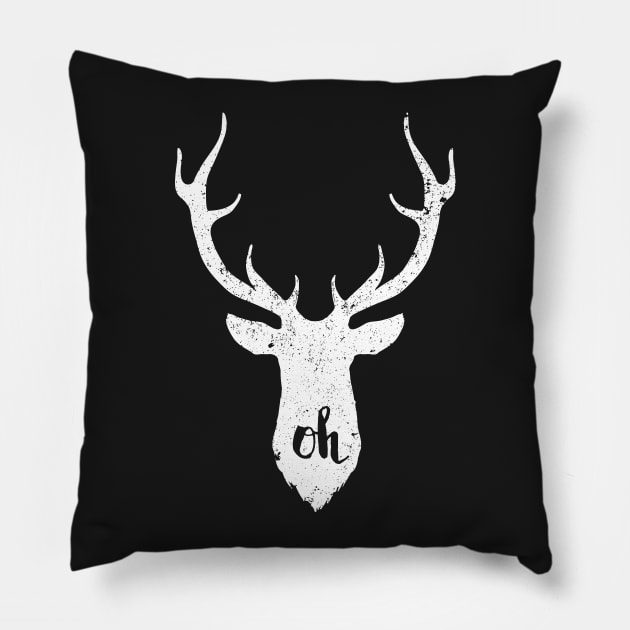 Oh Deer Pillow by RadicalLizard