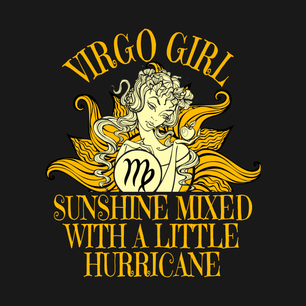 Virgo Girl Zodiac Sign Born In September or August Birthday Funny by BeesTeez