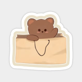 Bear in paper  bag Magnet