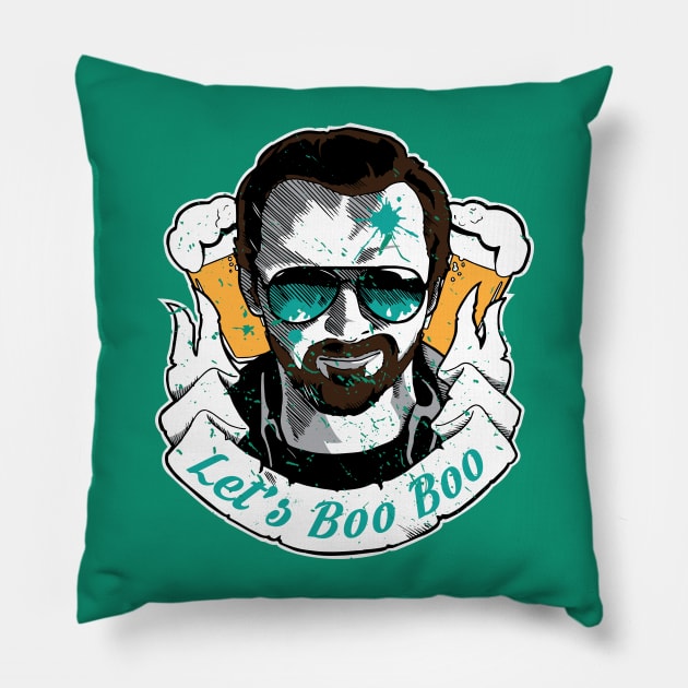 Let's Boo Boo Pillow by RobRetiano