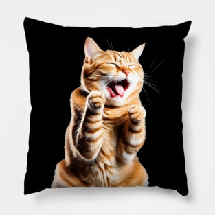 Coughing Cat Meme Pillow