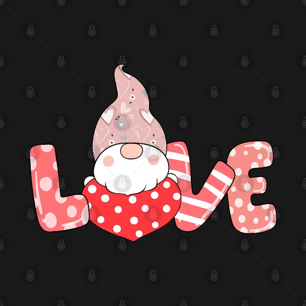 Valentine's Day Gnome Love Funny Gifts All You Is Love Gnome by Marcekdesign